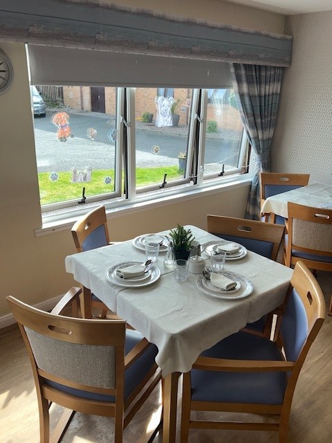 dining room at Benarty View Care Home
