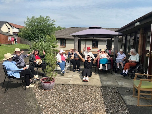 outdoor activities at Benarty View Care Home